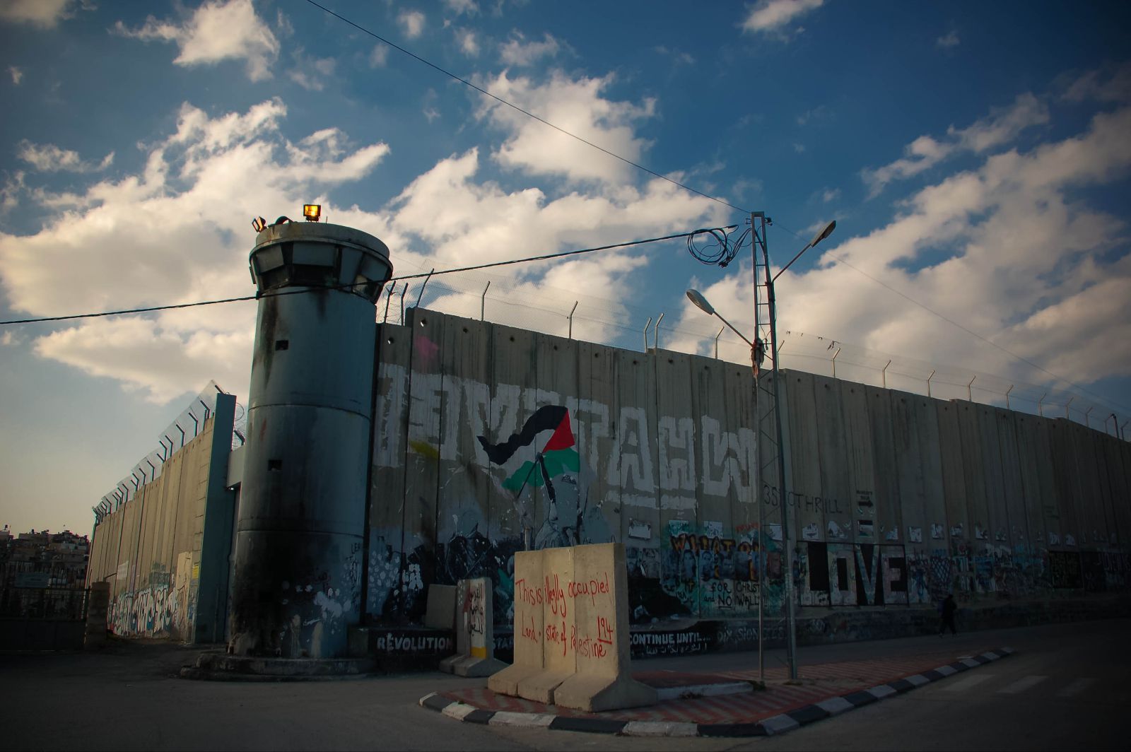 巴勒斯坦。隔离墙，
