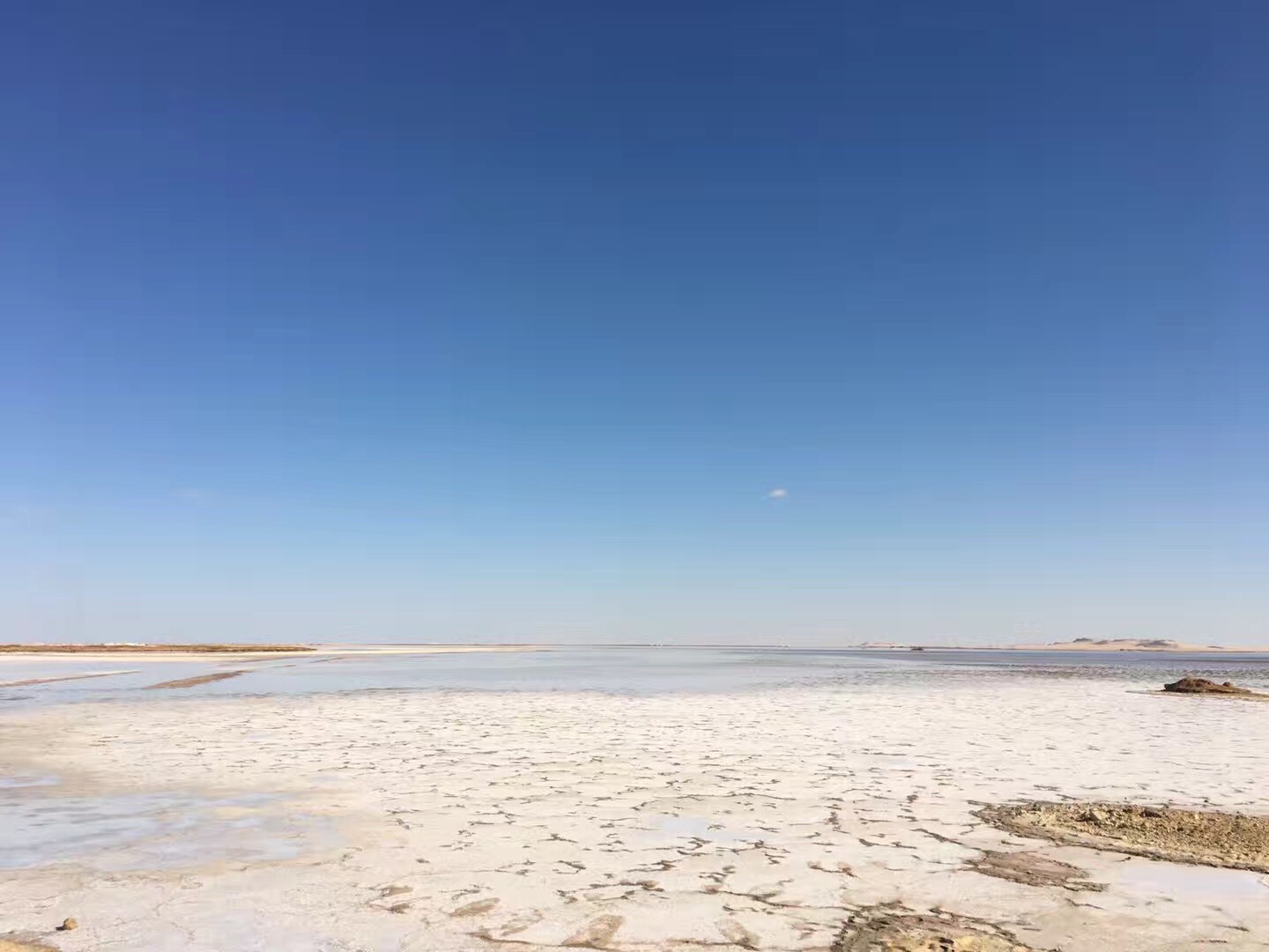 沙漠里的锡瓦盐湖