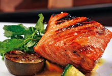 多伦多美食图片-烤鲑鱼