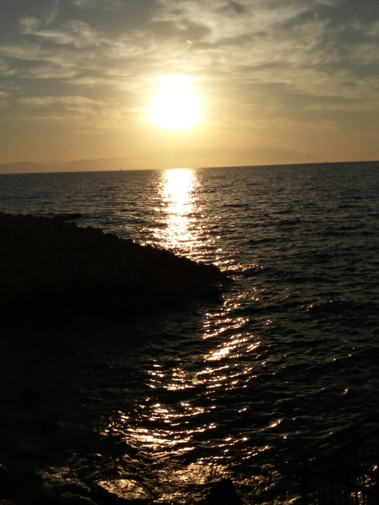 库萨达斯爱琴海的落日