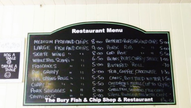 Bury Fish and Chips餐厅图片