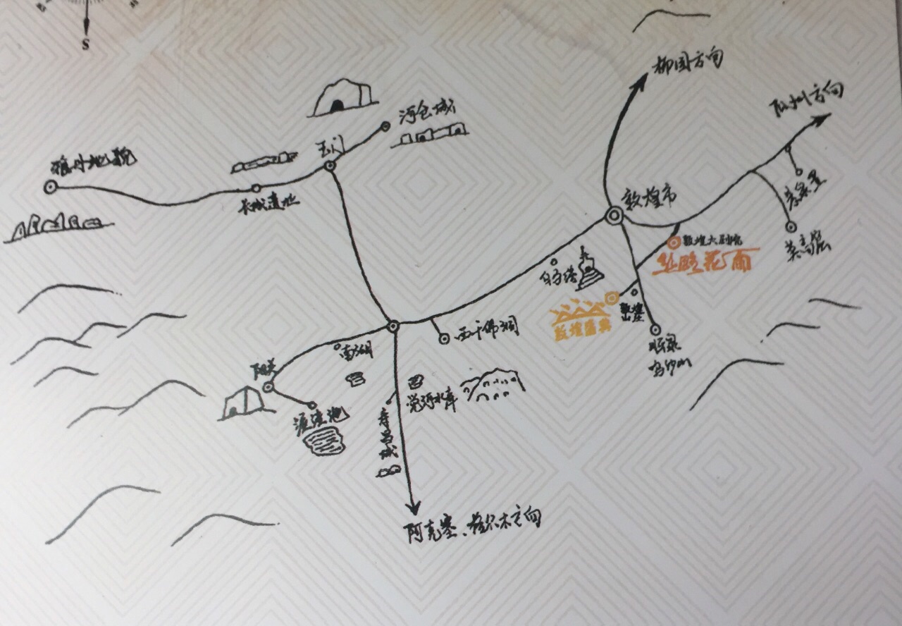 西千佛洞：千年的诉说 敦煌西线旅行线路包括影视古城，西千佛洞，阳关，玉门关，汉长城，雅丹地质公园即魔