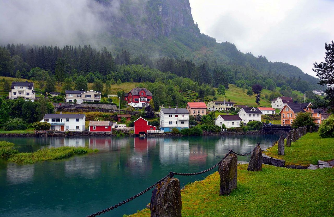 最美村庄挪威峡湾斯特林