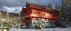 青森游记图片] 青龙寺有日本最大的青铜坐佛，冬雪里格外清冷庄严---青森自由行之2