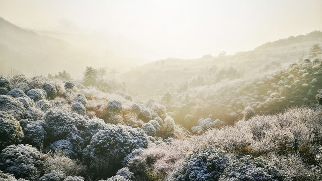 宁波冬季雪景的撒野圣地——奉化溪口徐凫岩
