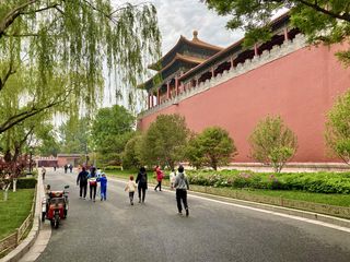 北京 紫禁城外 筒子河畔散步
