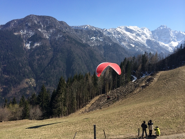 第一次玩滑翔伞-斯洛文尼亚Julian阿尔卑斯山山脉