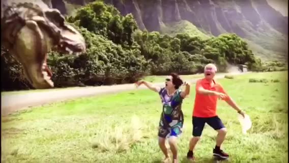 夏威夷-古兰妮牧场好莱坞恐龙袭击中国游客