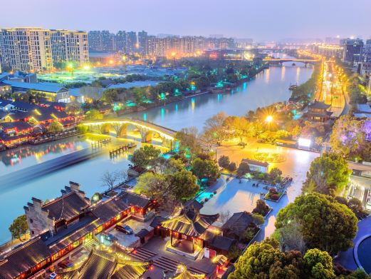 杭州运河夜游