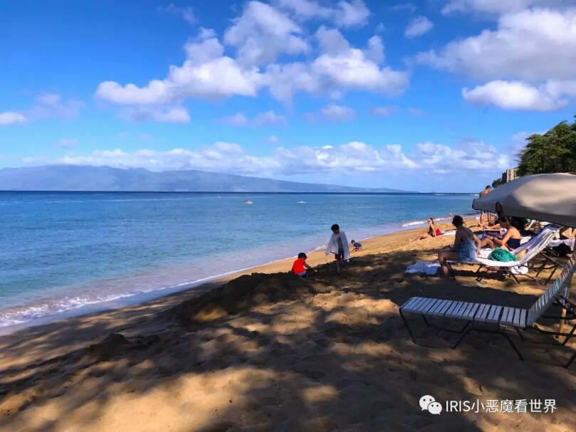 卡纳帕利Ka’anapali 这大概是毛伊岛最适合度假的地方，三英里的沙滩上有十来间度假酒店，高尔夫