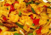 建忠干炒面片美食图片