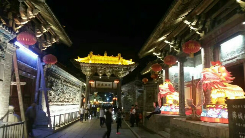 渭南韩城文庙夜景之四