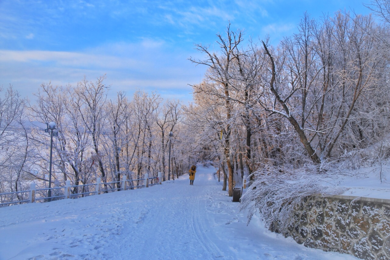 最美冬季雪景，就在镜泊湖