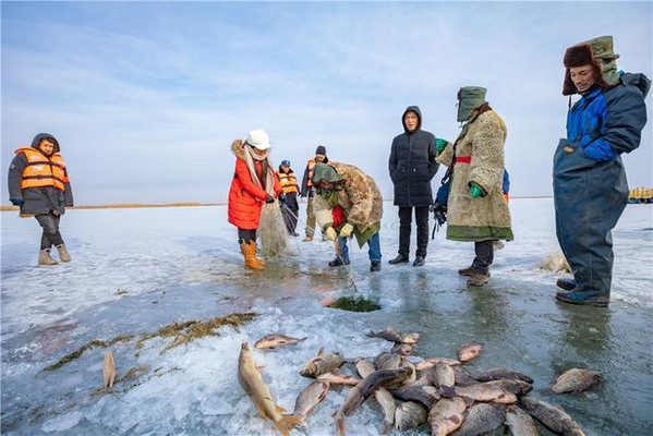 中国最大的内陆淡水湖，比西湖还大140倍，冬天捕鱼成为热门景点