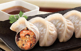 虾仁蒸饺