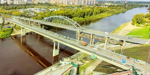 Embankment of Tura River