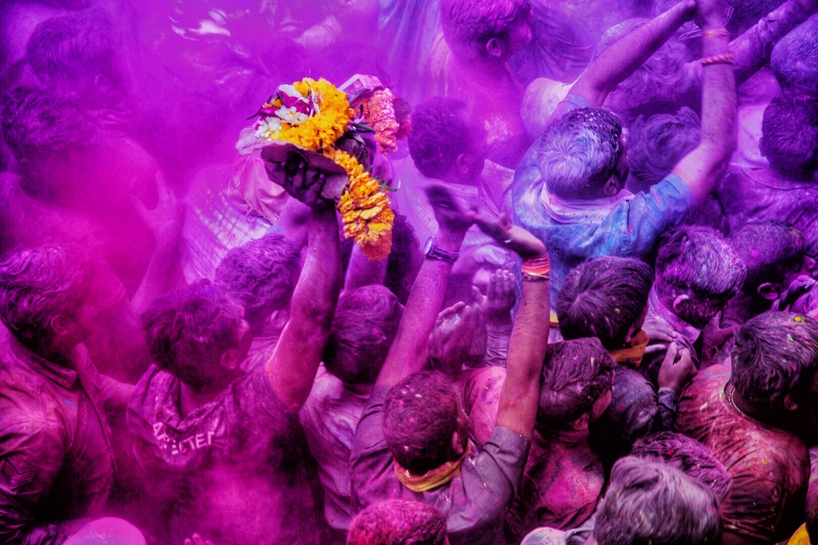 印度洒红节：一个疯狂的节日🤩🤩，这里的人一定不会有抑郁症的，每天都活在快乐中😂😂😂 在印度，洒红节又