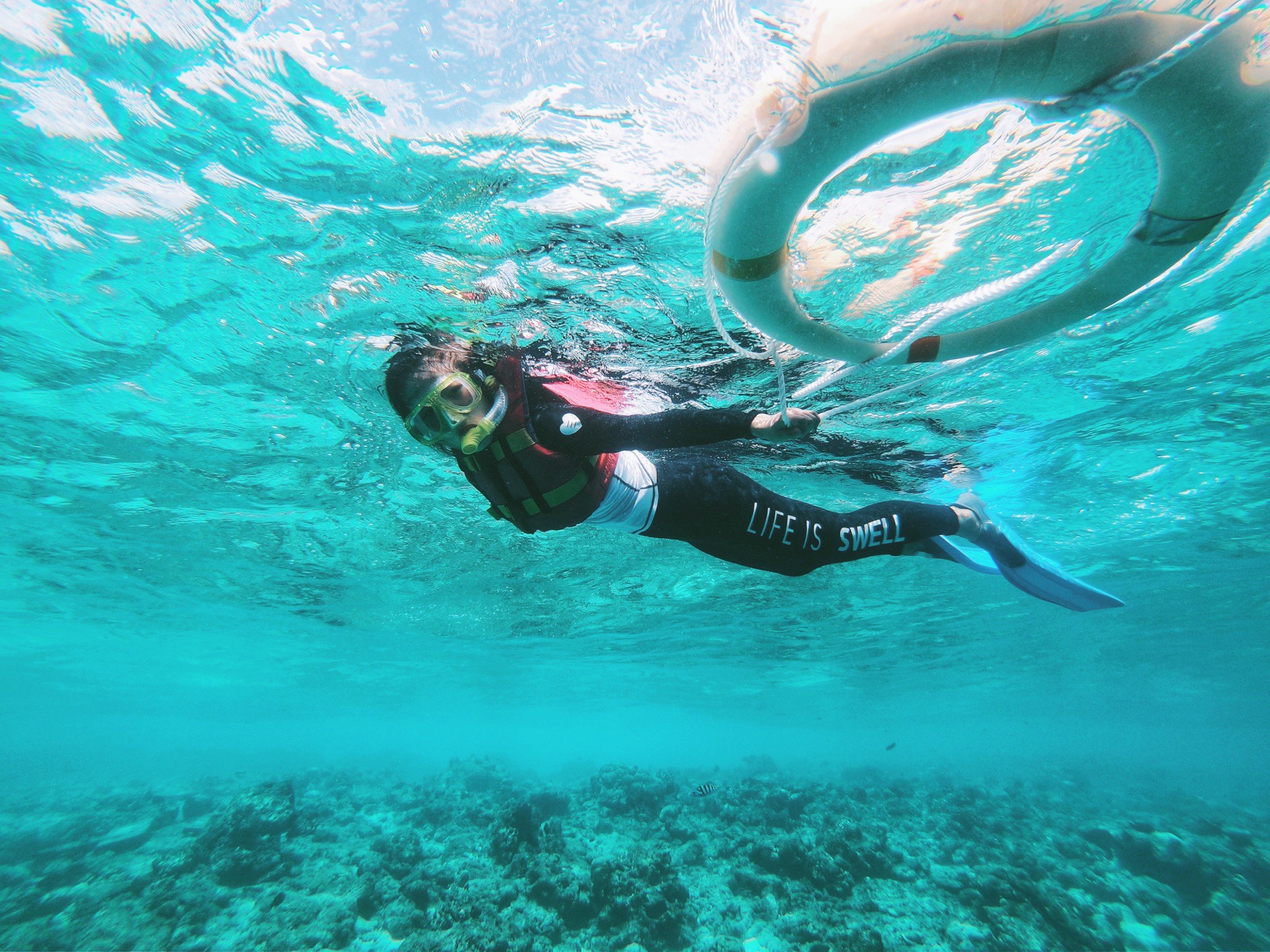 不会游泳的我如何在马尔代夫完成✅第一次完美的浮潜体验  📆【行程攻略】 📆行程安排： 住在悦榕庄，岛