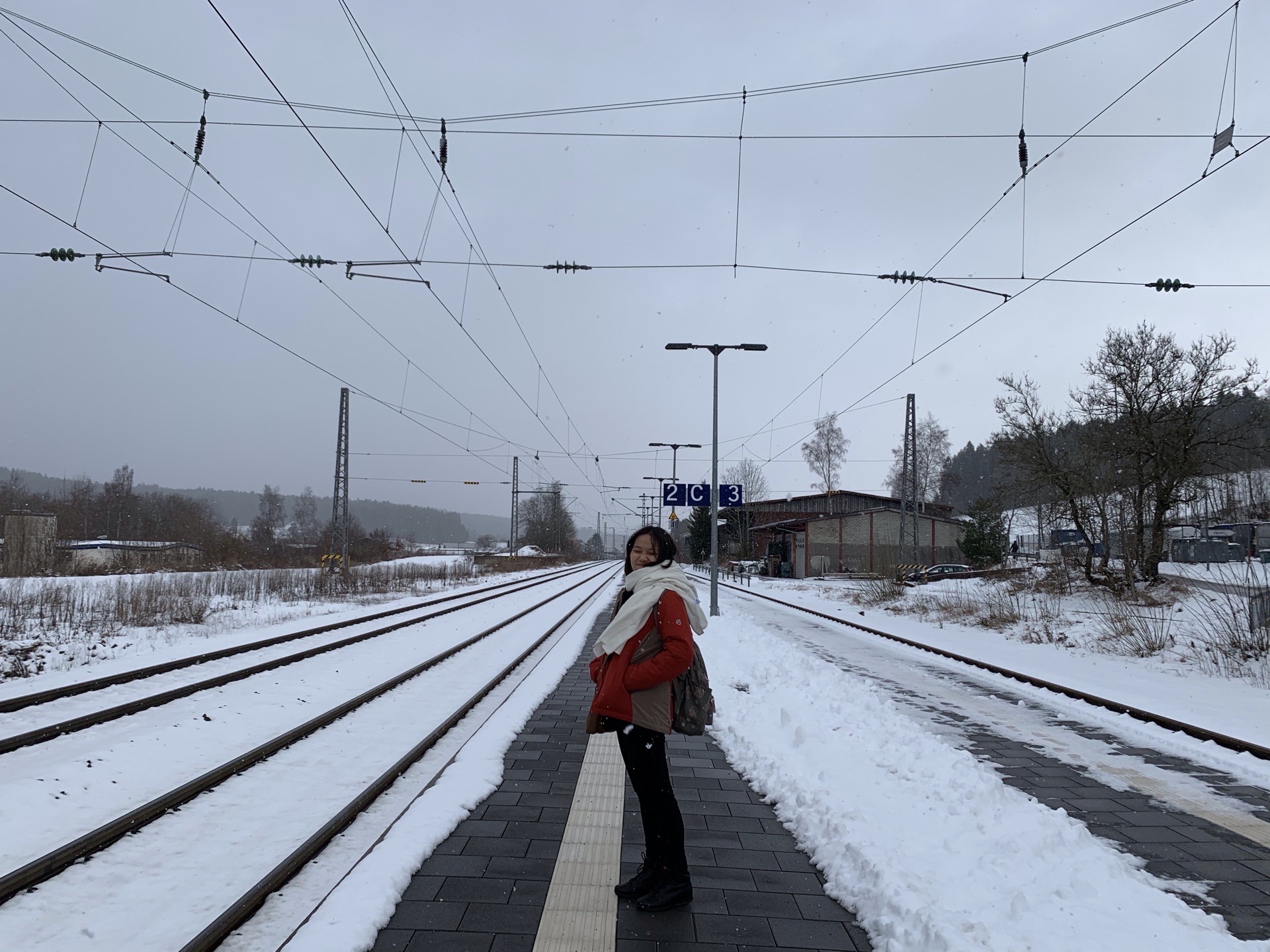 到St. Georgen 當天，火車進站，就開始下雪❄️，持續了半天，雪停了，天空放晴，空氣格外清新