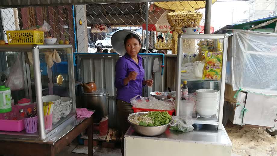 柬埔寨 貢布市 小販