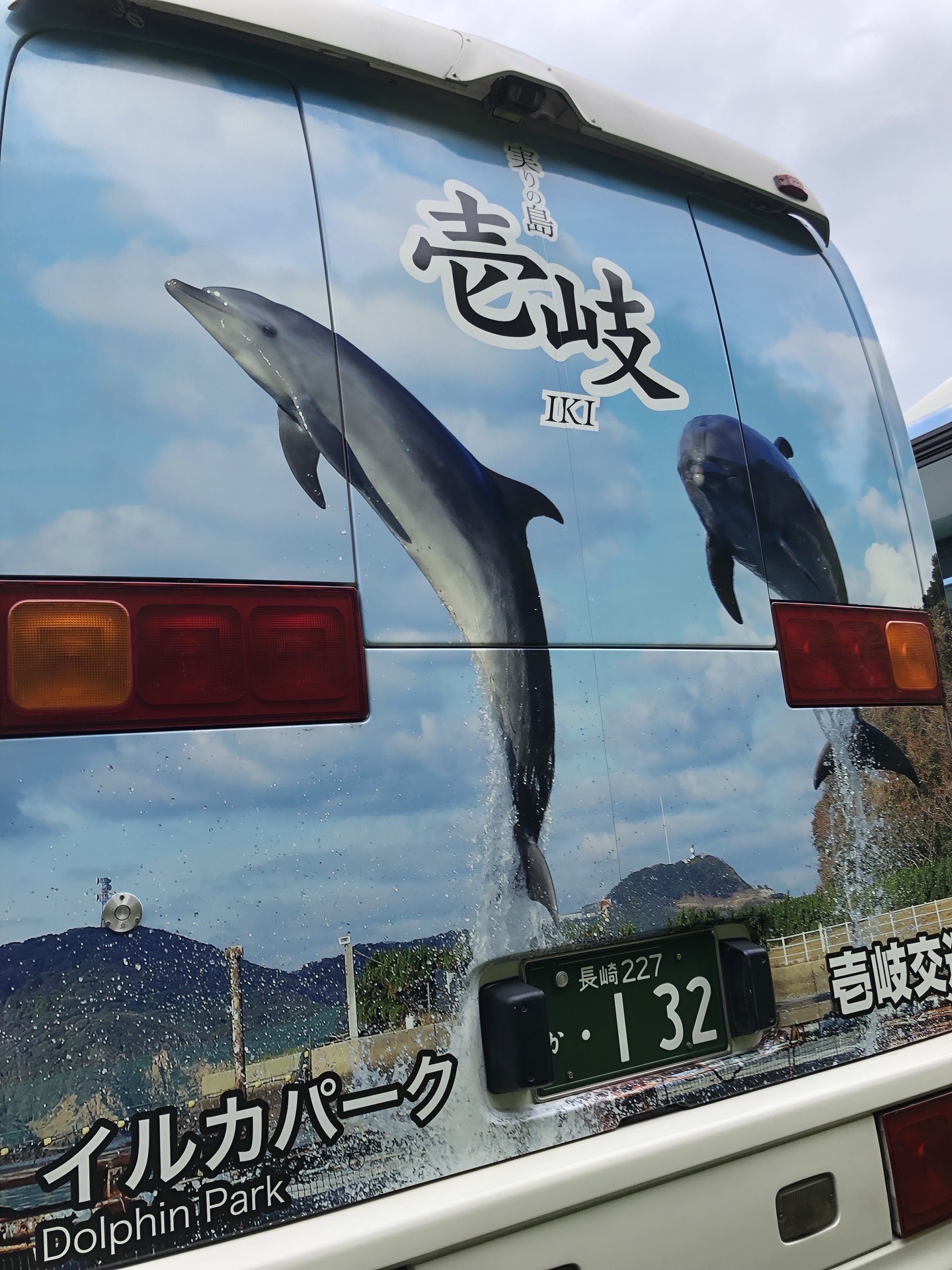 壹岐岛上的特色公交车
