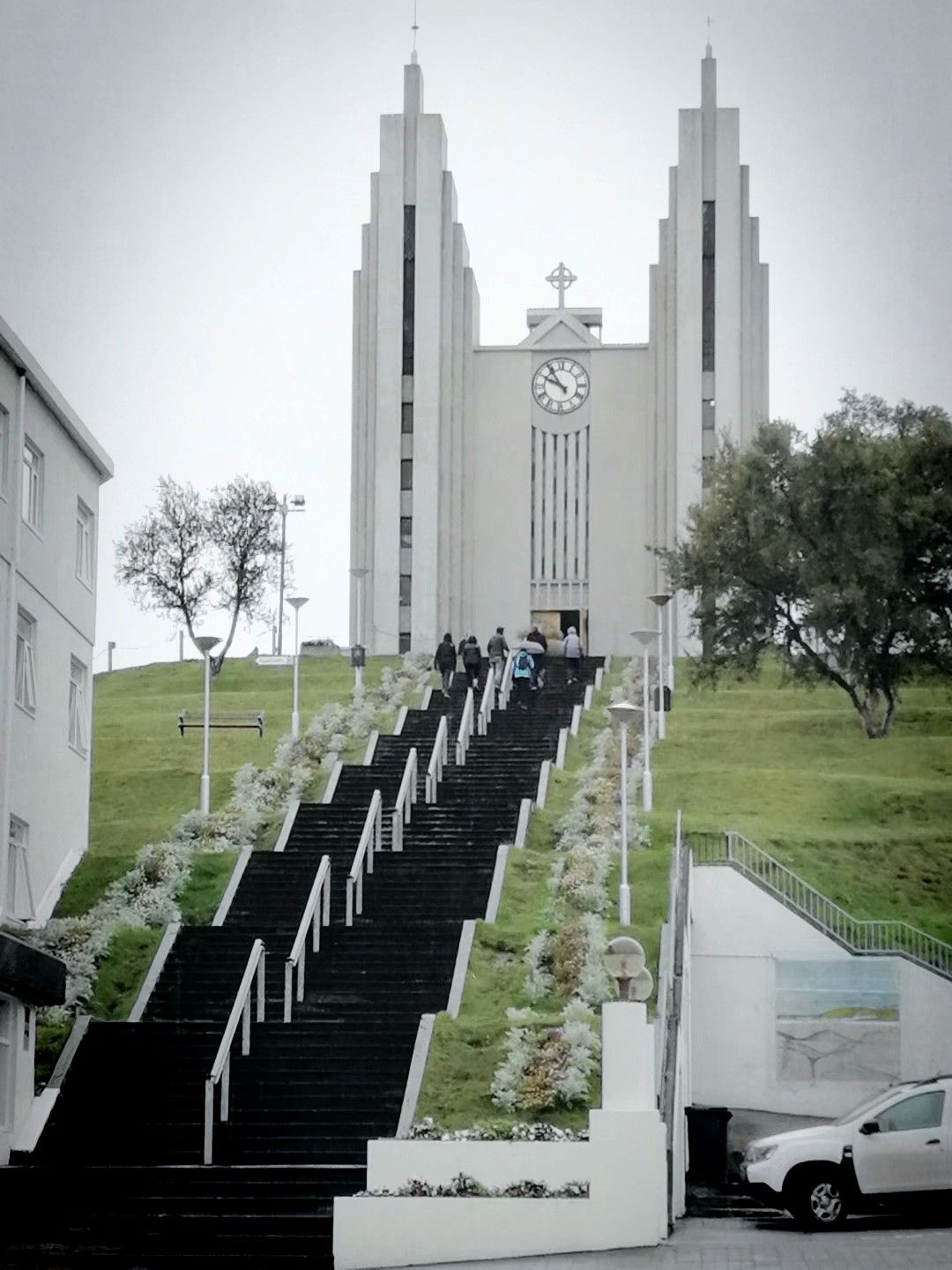 冰岛.第二大城市阿克雷里大教堂。