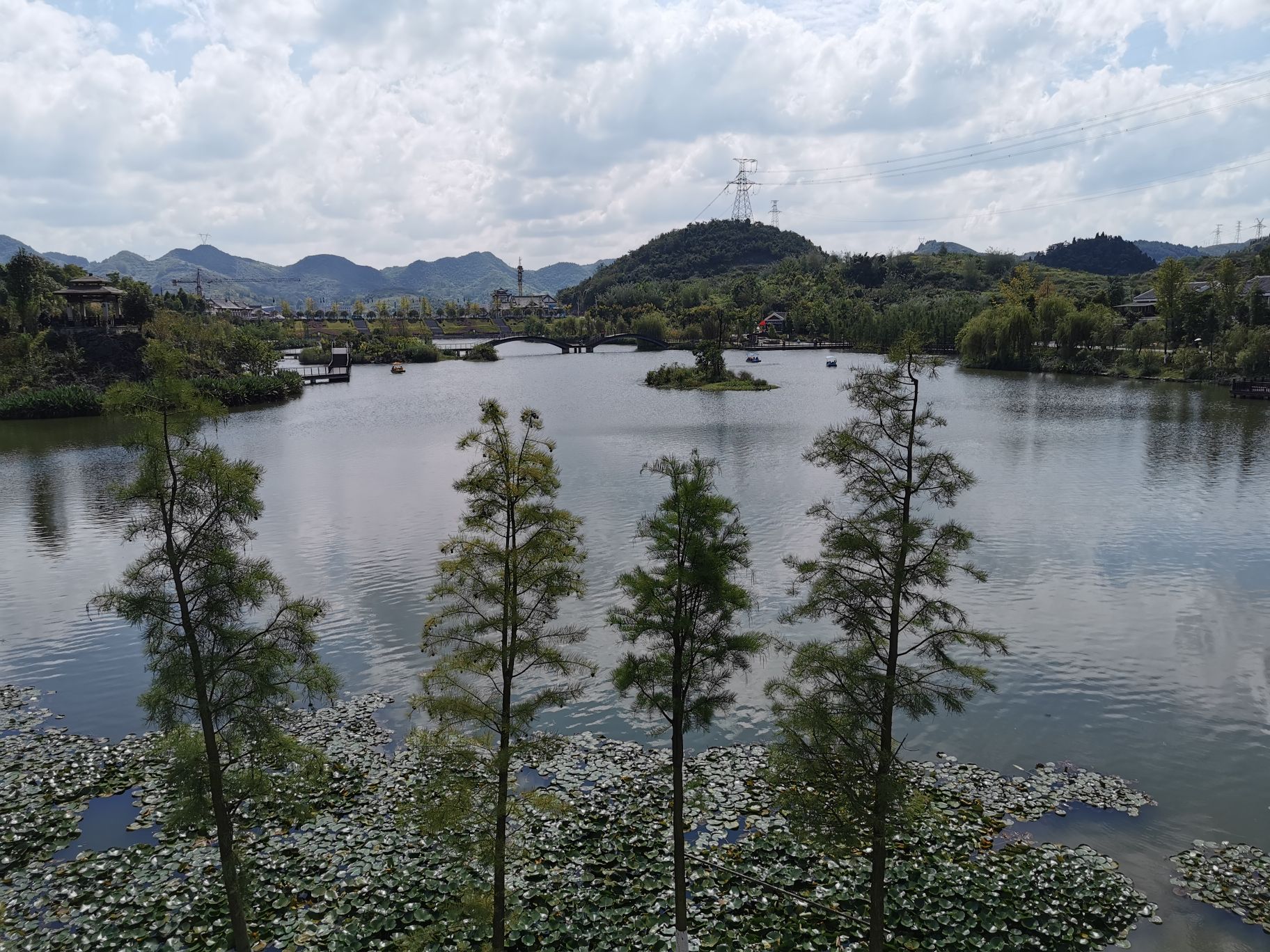 播州区博雅公园的景色。