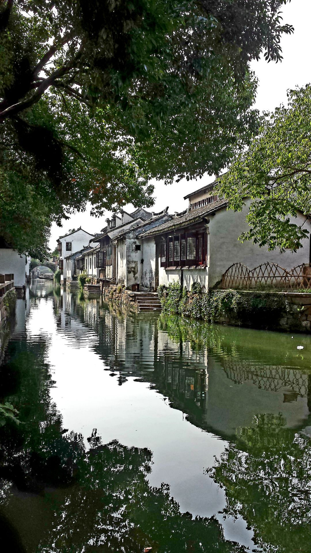 周庄--一座水墨丹青写就的江南小镇，因小平送美国总统的陈丹青画双桥而闻名于世。张厅和沈厅特别是沈万三