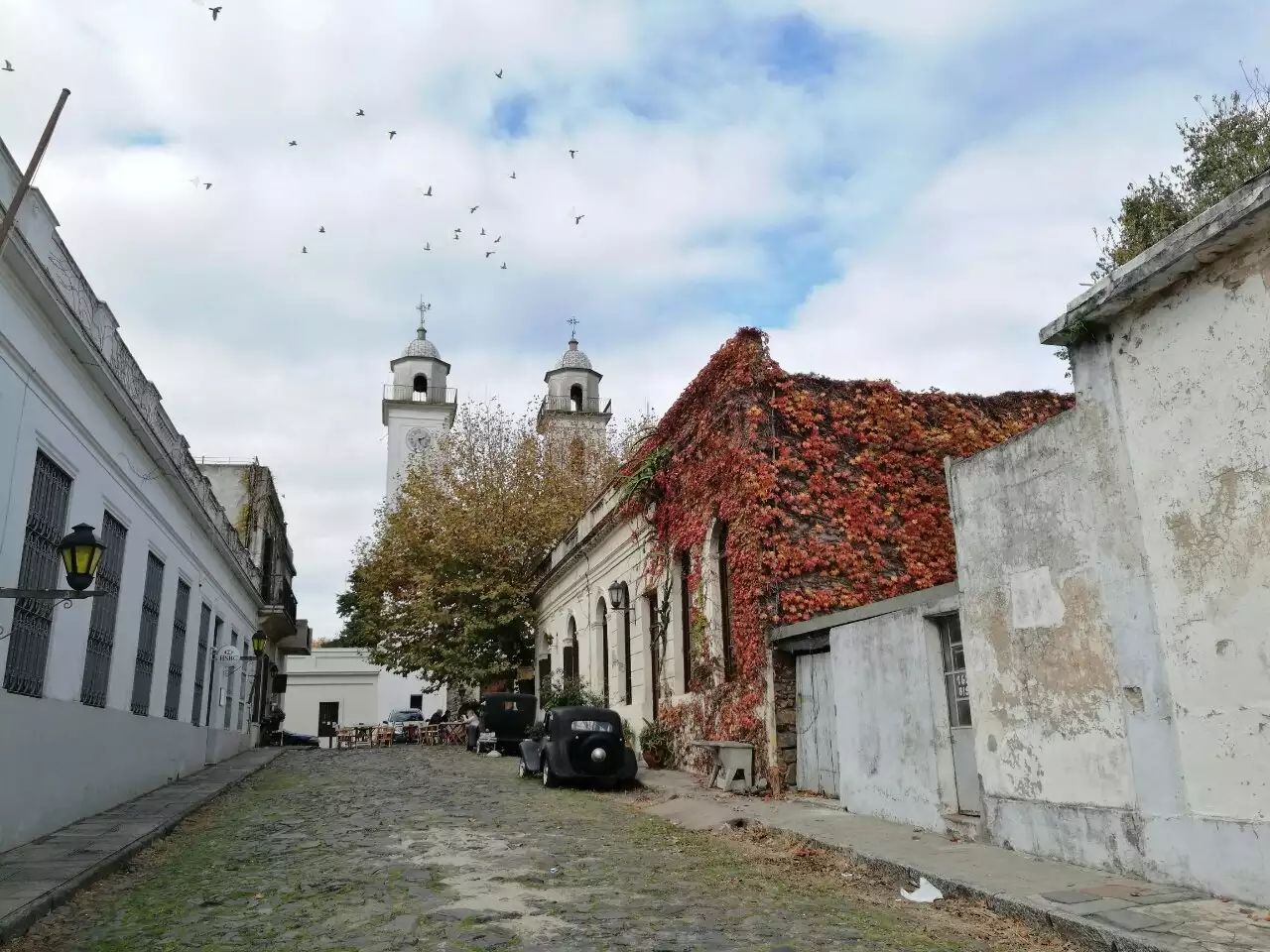 #拉普拉塔河边的安宁小城~科洛尼亚# 乌拉圭科洛尼亚城，建于1680年，位于乌拉圭河进入拉普拉塔河的