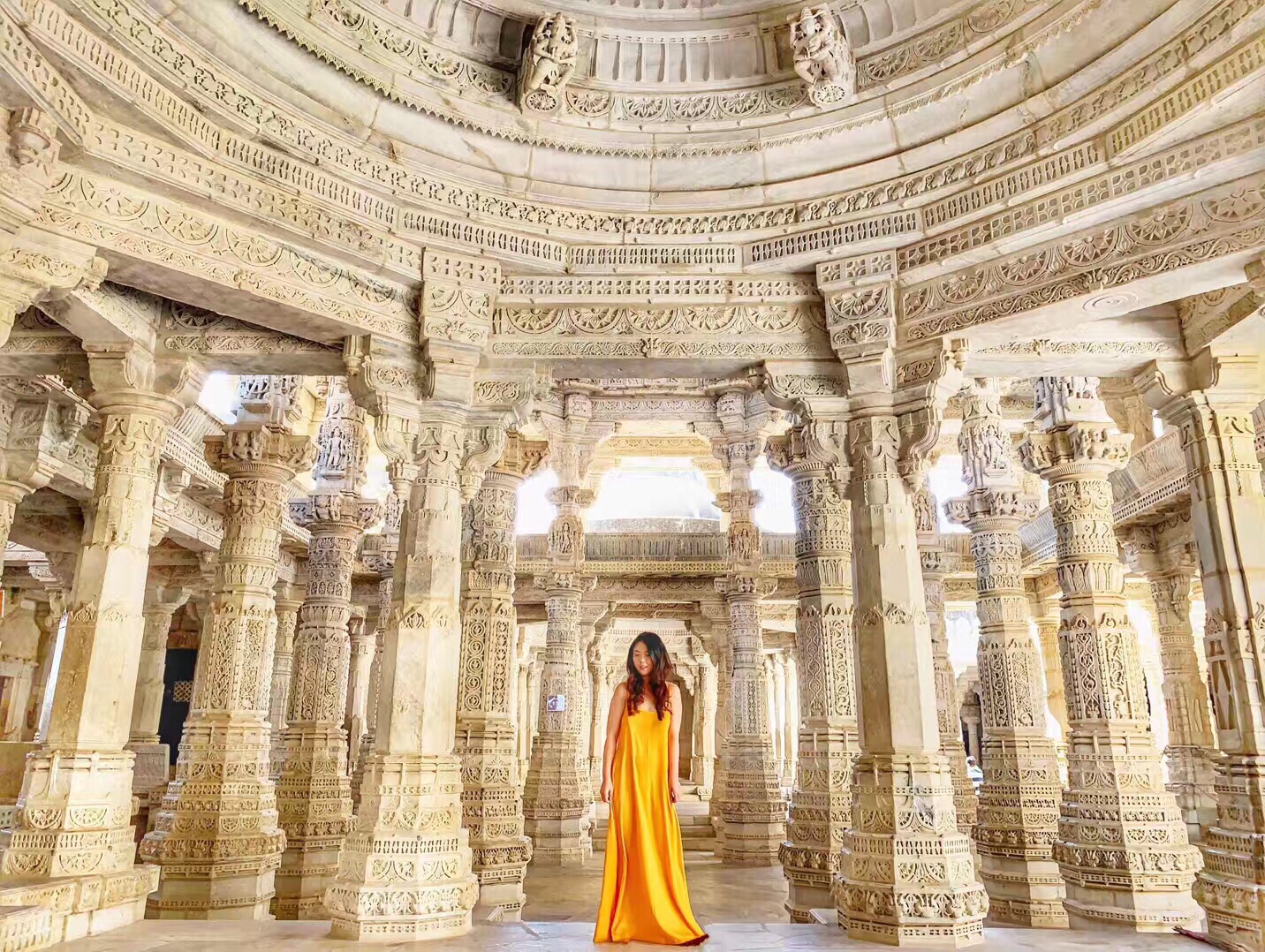 🙇🏻探访神秘的千柱庙，1444根支柱让人叹为观止！  💓Ranakpur Jain Temple，俗