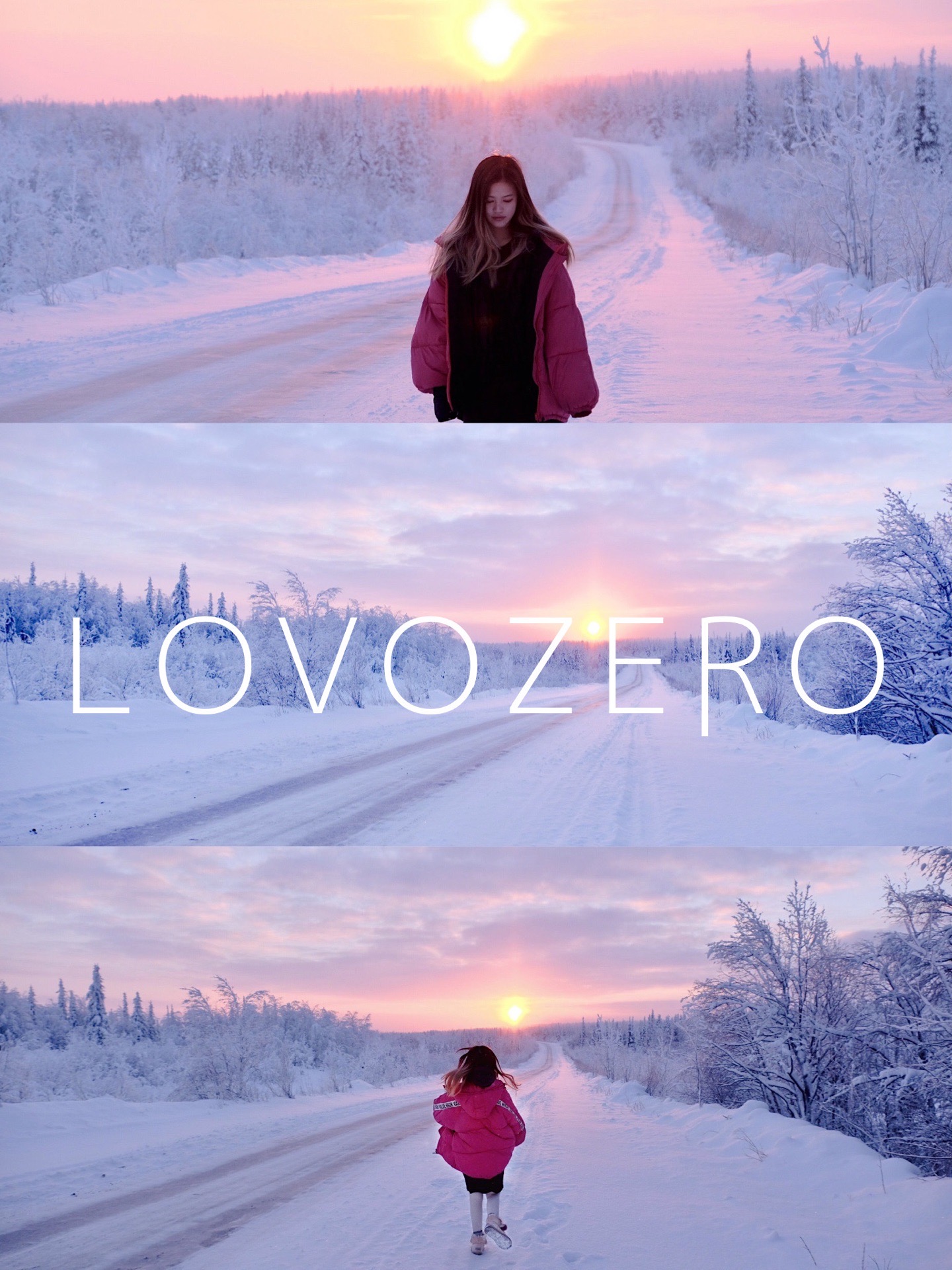 为你下一场粉红色的雪💕超美💟无滤镜❣️  图1⃣️是从摩尔曼斯克到lovozero途中拍到的，在北极