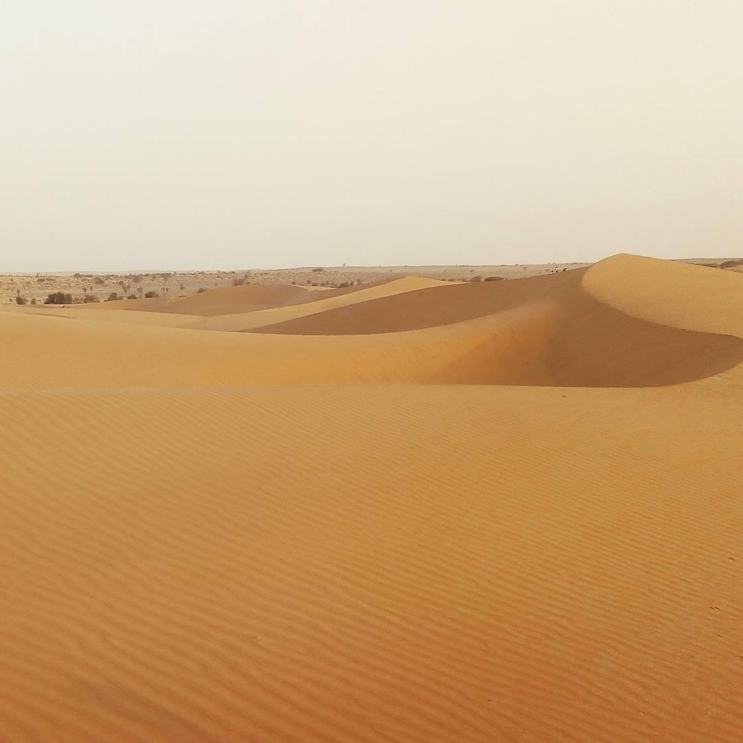 一望无际的沙漠，打卡成功  这次的旅行我和我的小伙伴去到了杰伊瑟尔梅尔，这边大部分都是沙漠气候，所以