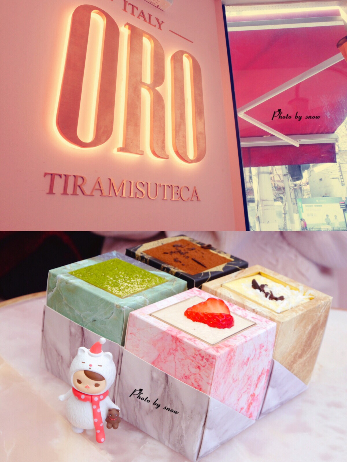超火的一家网红提拉米苏概念店🔥  店名ORO来源于意大利语，翻译成中文是“金子”的意思，店内浓浓的i