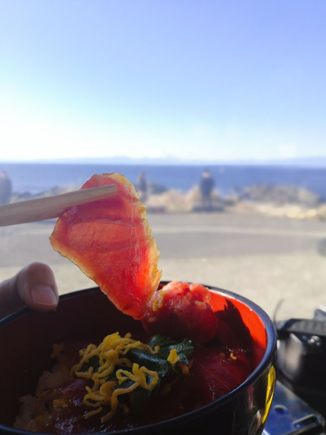 令人惊喜的三浦半岛 蓝色大海映衬富士山 大美 海边来碗金枪鱼盖饭 完美 @最南端的城ｹ島 推荐使用 