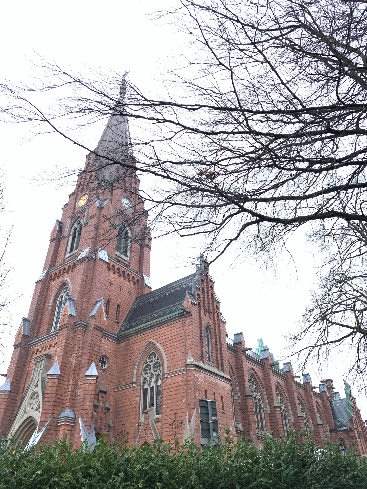 隆德（Lund）跟丹麦的哥本哈根隔条河，所以飞到哥本哈根，接着坐火车去了Lund。在机场自动售票地方