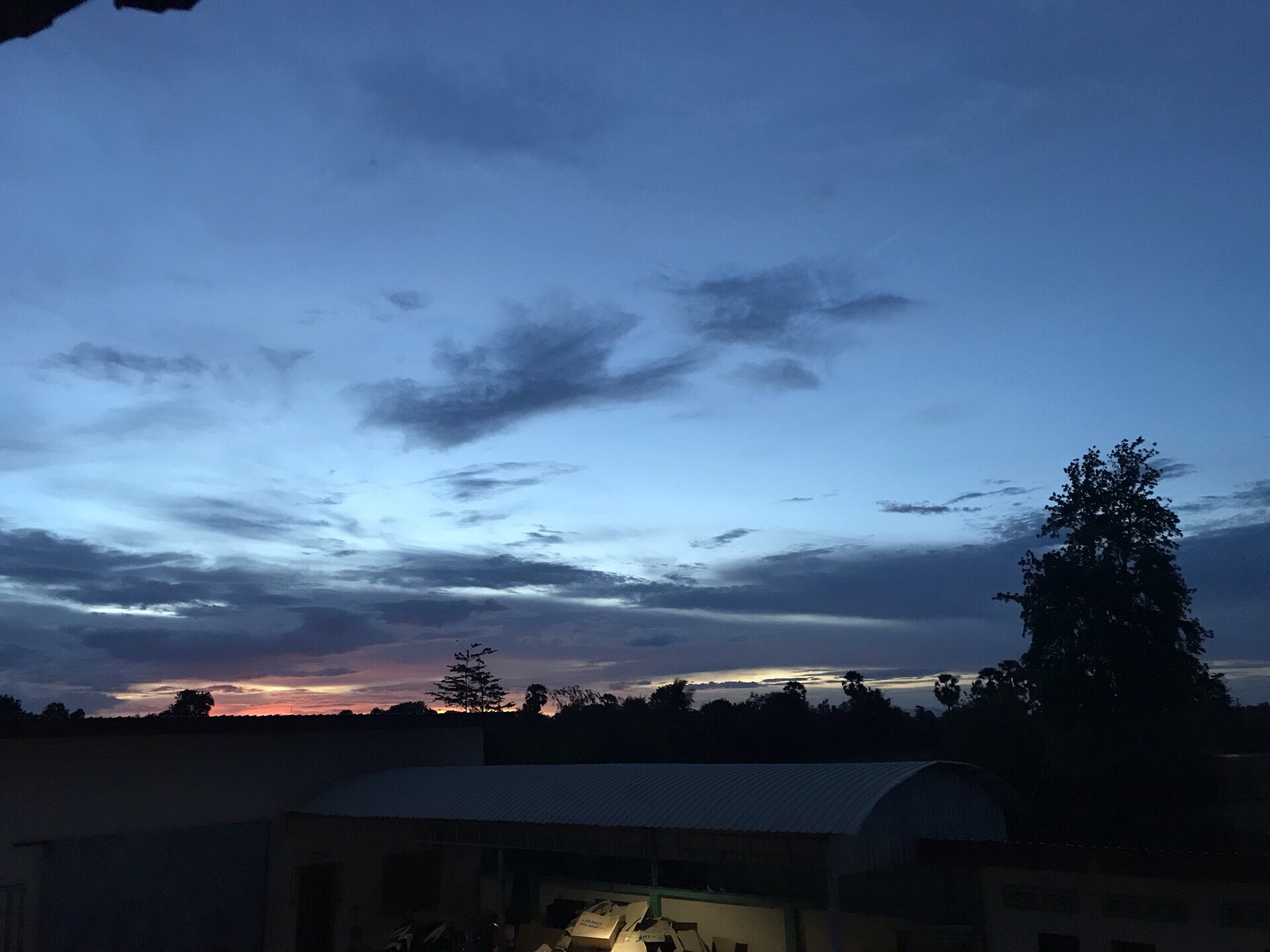 柬埔寨的傍晚