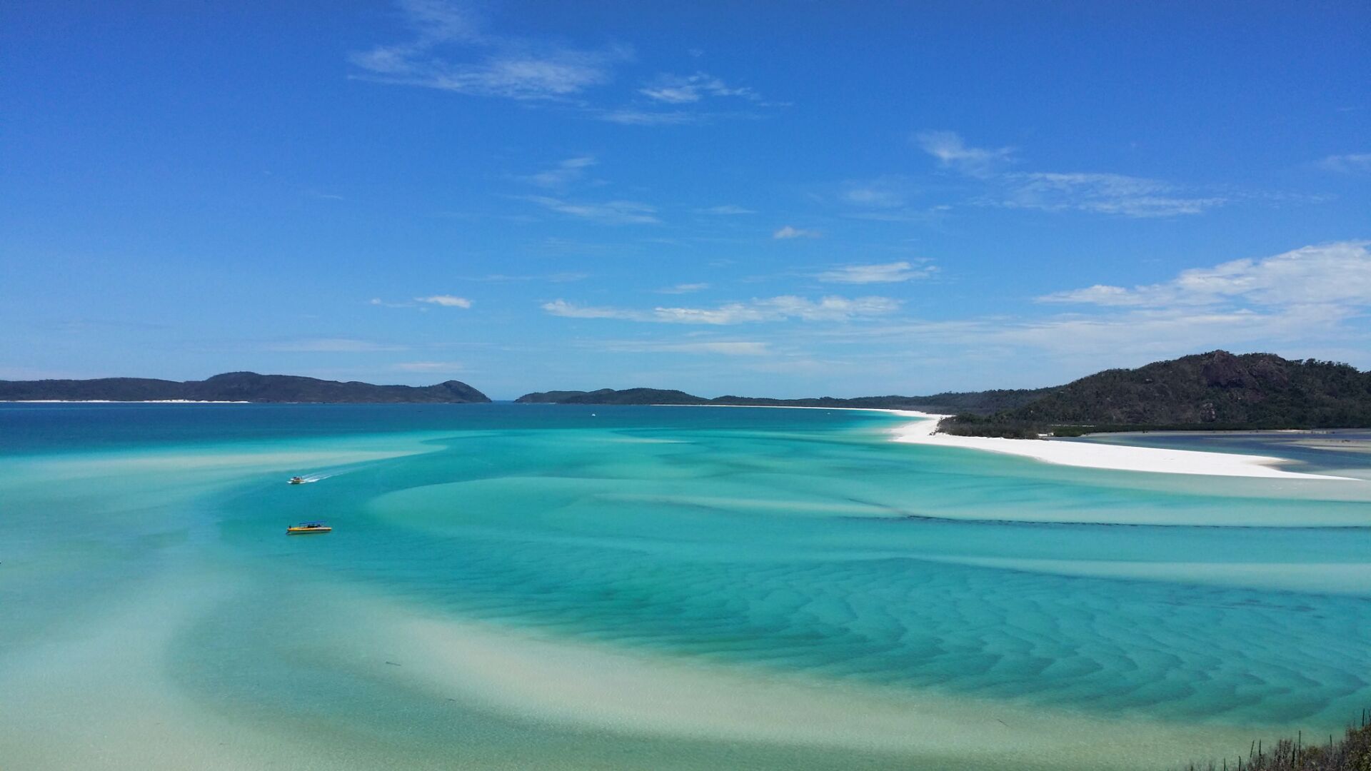 澳大利亚白沙滩位于大堡礁海洋公园昆州Whitsunday最大的岛屿圣灵群岛Whitsunday Is