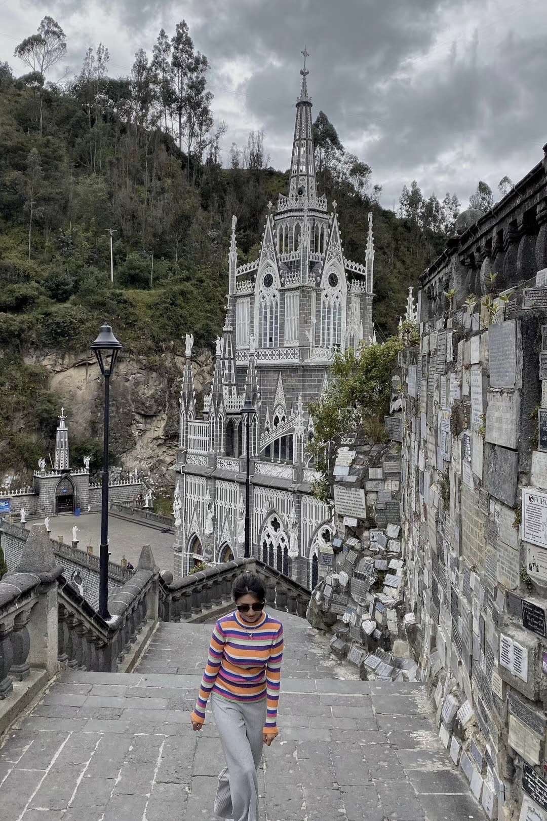 拉斯拉哈斯大教堂⛪️ 全世界唯一建在峡谷间的教堂 哥伦比亚·南美洲