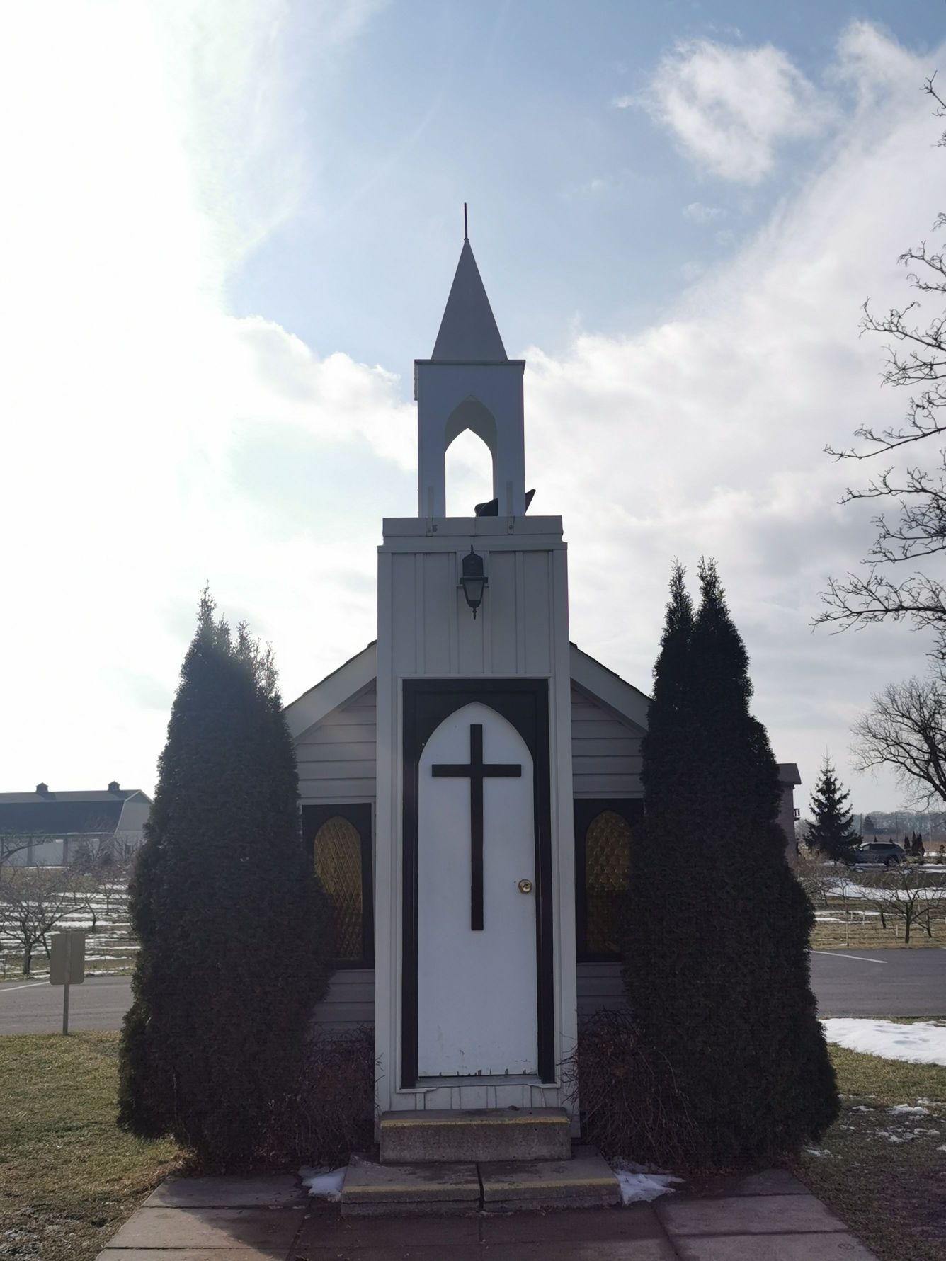 世界上最小的教堂———位于加拿大尼亚加拉小镇（Niagara on the lake）的教堂是世界上