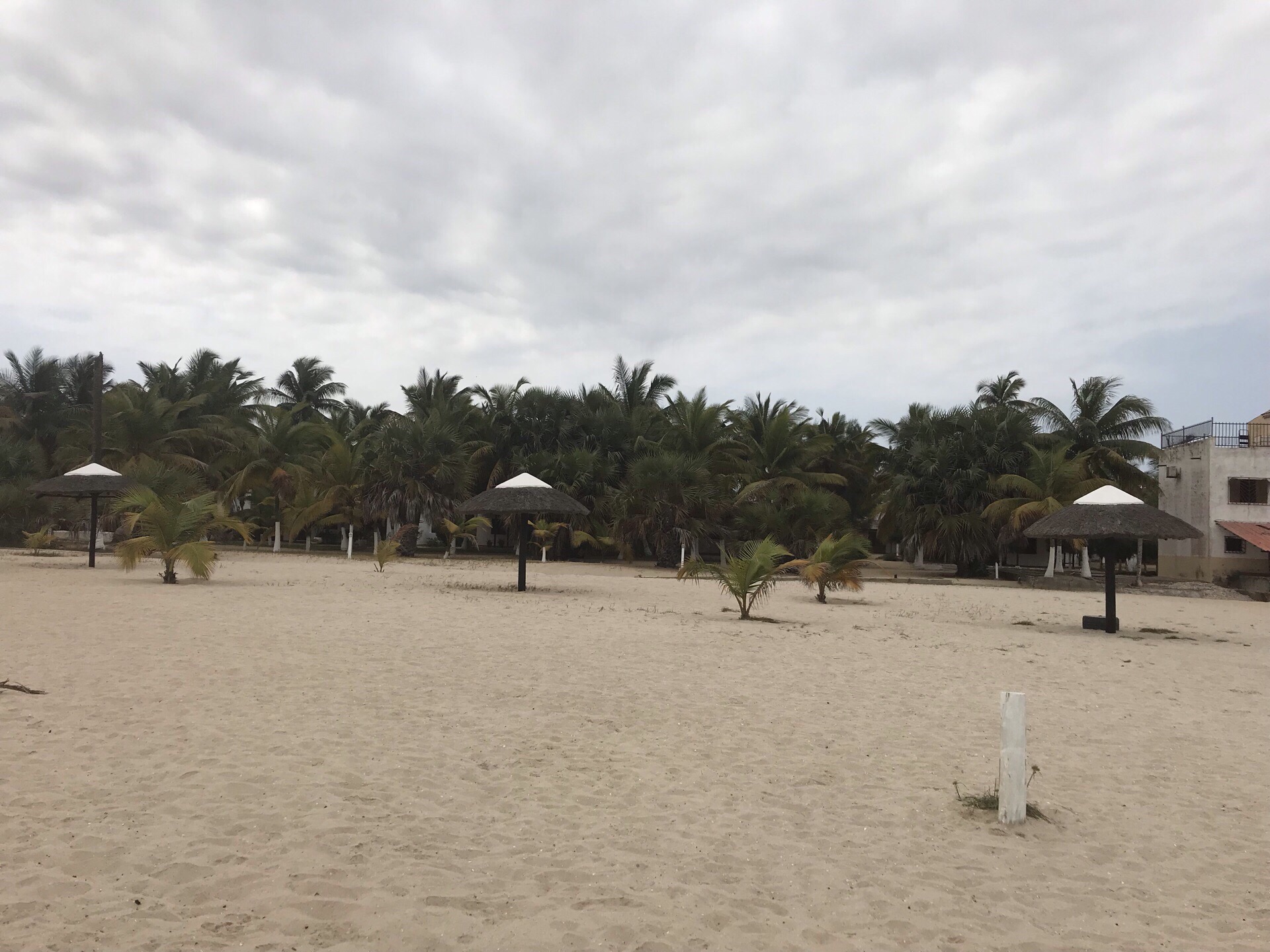 安哥拉的沙滩，晚霞，基地自己种的菠萝蜜，超市随拍
