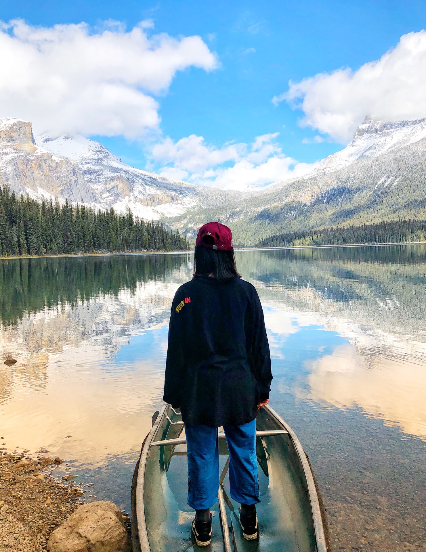 📍加拿大落基山脉幽鹤国家公园翡翠湖 就让我静静地看湖😎