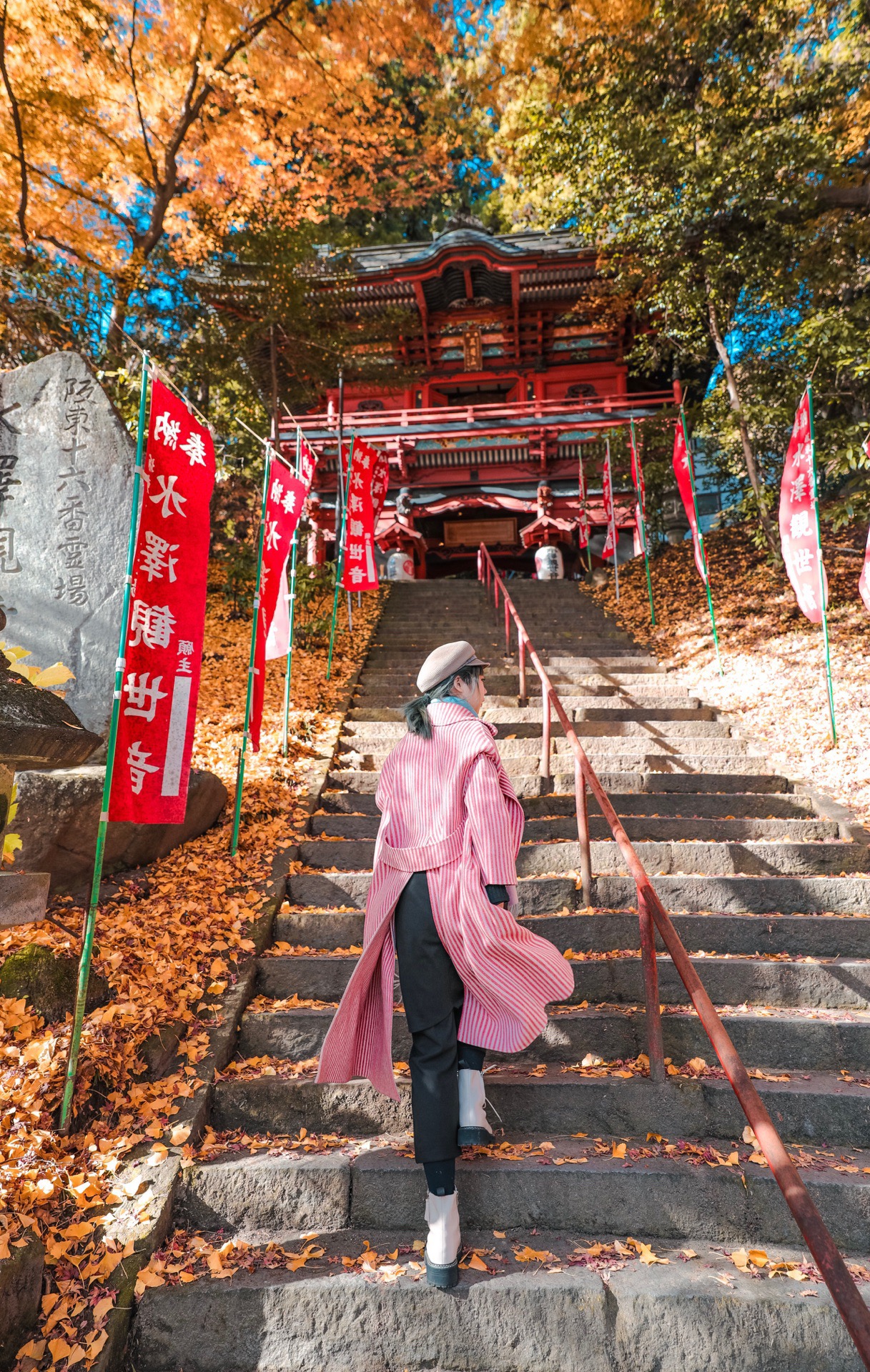 群马旅游 | 开车路过了水泽寺  在榛名山的盘山路上，偶遇了一座寺庙，在不是红叶的季节，居然看到了一
