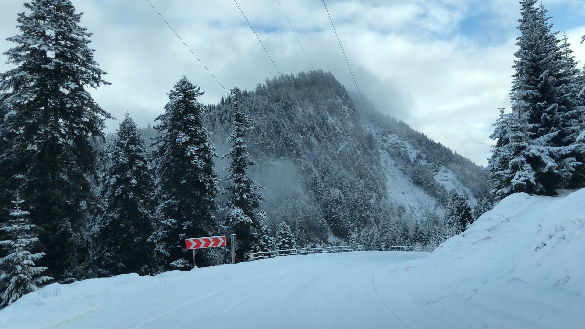 On the way to Ushguli in Georgia...the best snow I