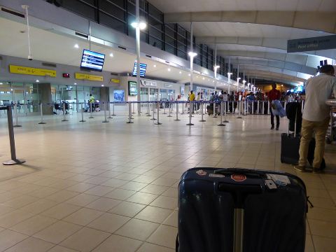 Félix-Houphouët-Boigny Airport check-in area, Abidjan