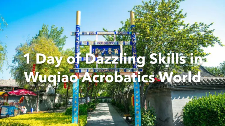 Wuqiao 1 Day Itinerary