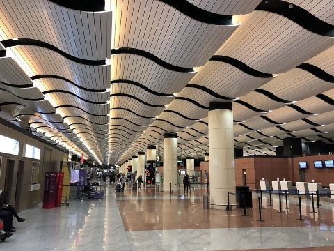 Blaise Diagne Airport departure hall, Dakar