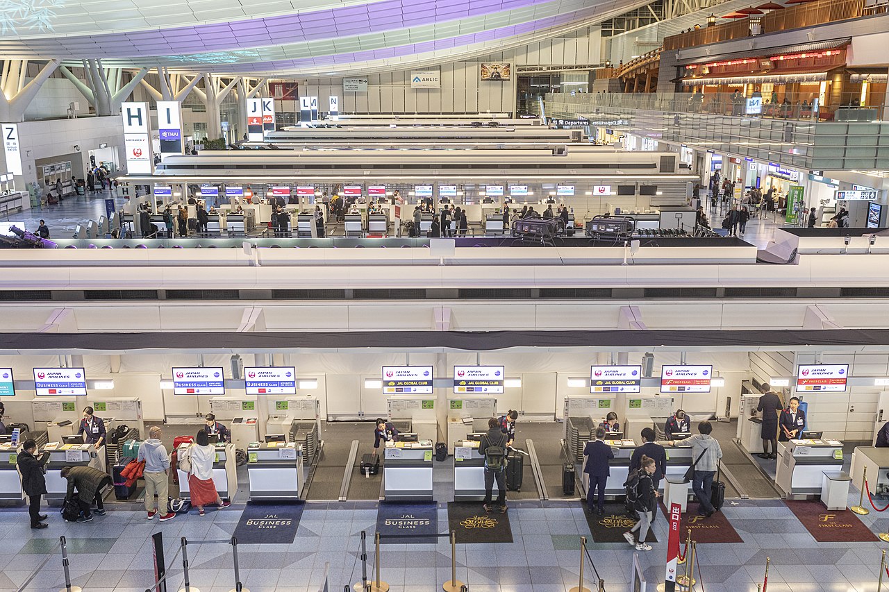 Haneda Airport Check-in area