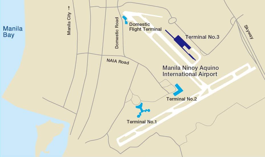 馬尼拉機場轉機地圖