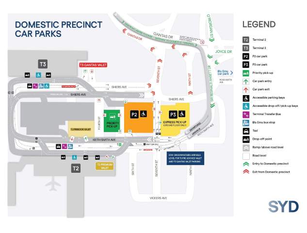 Sydney Airport Maps - International, Domestic and Parking Maps