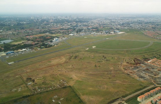 Aerial view of Wilson Airport, Nairobi